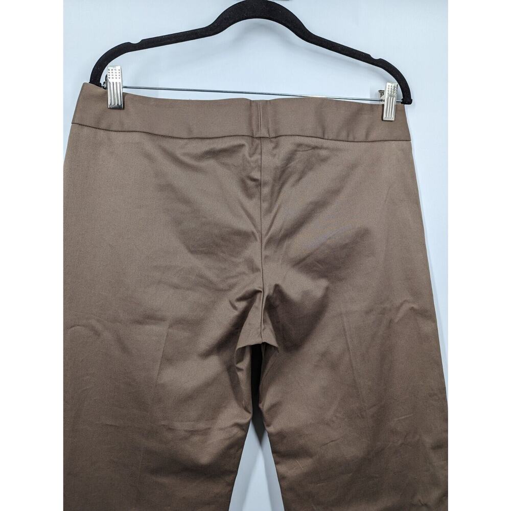 Max Mara To The Max women 10 Tan Cotton Blend Wide Leg Trouser Work Career Pant - Picture 8 of 10